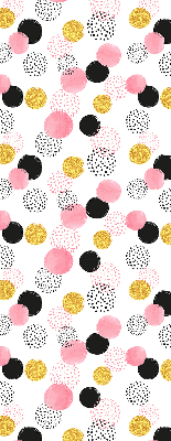 Fabric roller blind Various circles