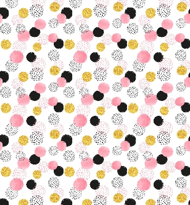 Fabric roller blind Various circles