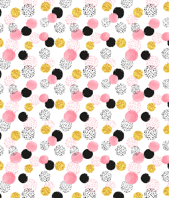 Fabric roller blind Various circles