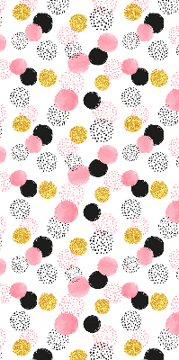 Fabric roller blind Various circles