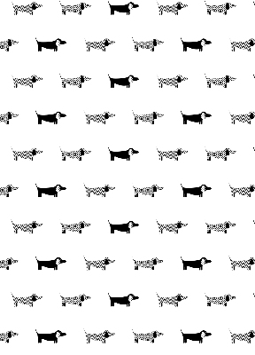 Roller blind for large window Drawn dogs