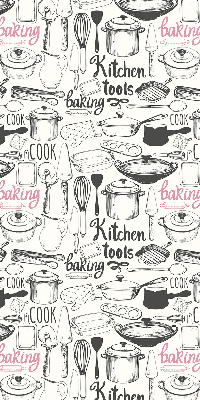 Fabric roller blind Culinary utensils