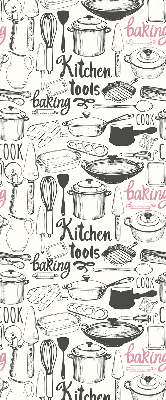 Fabric roller blind Culinary utensils