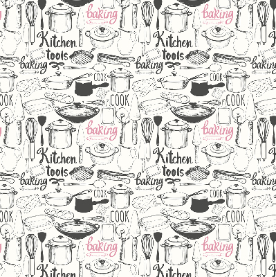 Fabric roller blind Culinary utensils