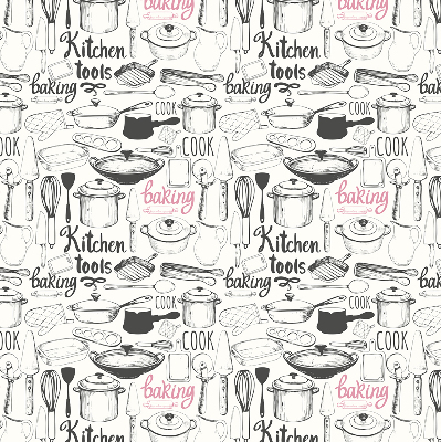 Fabric roller blind Culinary utensils