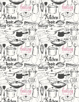 Fabric roller blind Culinary utensils