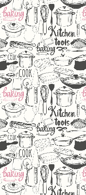Fabric roller blind Culinary utensils