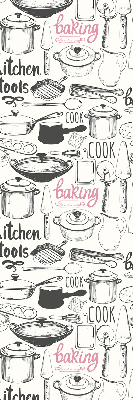 Fabric roller blind Culinary utensils