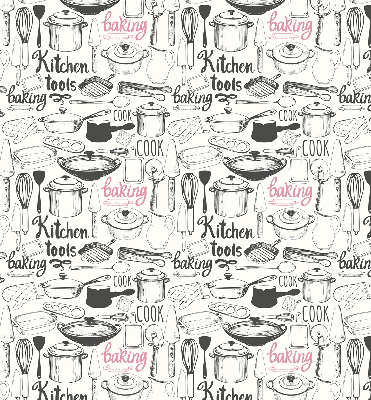 Fabric roller blind Culinary utensils