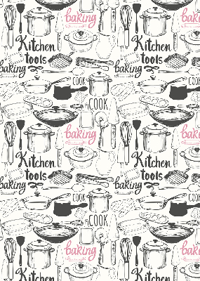 Fabric roller blind Culinary utensils