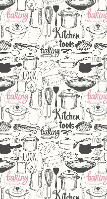 Fabric roller blind Culinary utensils