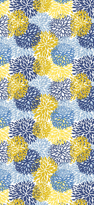 Modern roller blind Painted plants