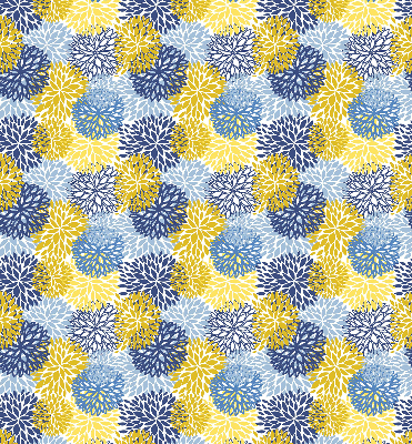 Modern roller blind Painted plants