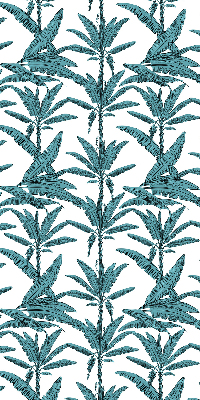 Fabric roller blind Palm leaves