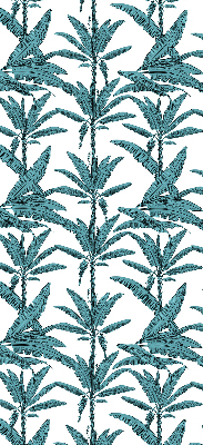 Fabric roller blind Palm leaves