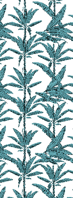 Fabric roller blind Palm leaves