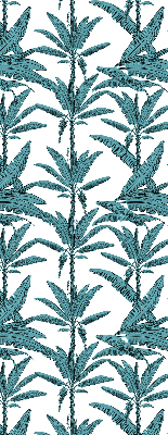 Fabric roller blind Palm leaves