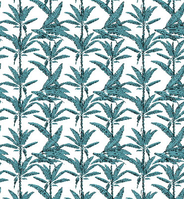 Fabric roller blind Palm leaves