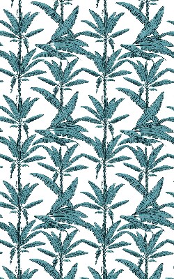 Fabric roller blind Palm leaves
