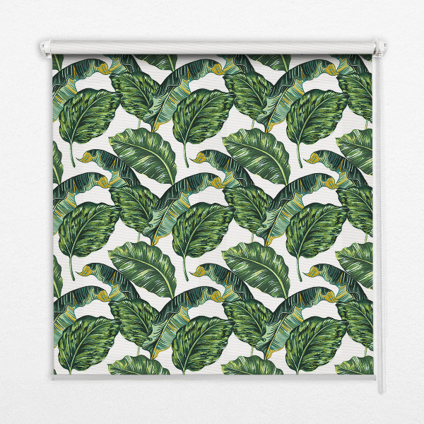 Modern roller blind Exotic leaves