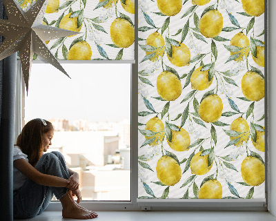 Roller blind for large window Lemons