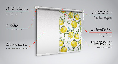Roller blind for large window Lemons