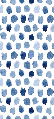 Fabric roller blind Blue painted spots