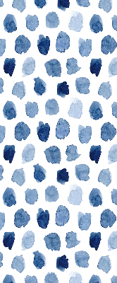 Fabric roller blind Blue painted spots
