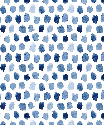 Fabric roller blind Blue painted spots