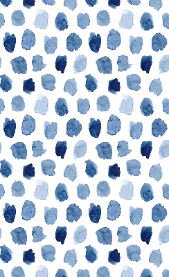 Fabric roller blind Blue painted spots