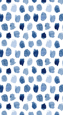 Fabric roller blind Blue painted spots