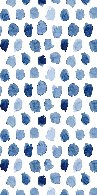 Fabric roller blind Blue painted spots