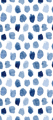 Fabric roller blind Blue painted spots