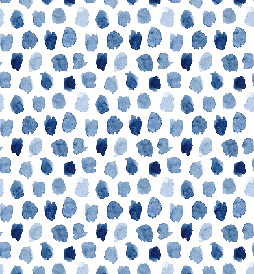 Fabric roller blind Blue painted spots