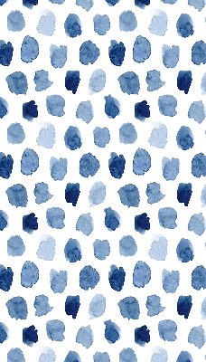 Fabric roller blind Blue painted spots