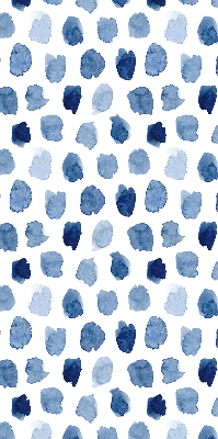 Fabric roller blind Blue painted spots