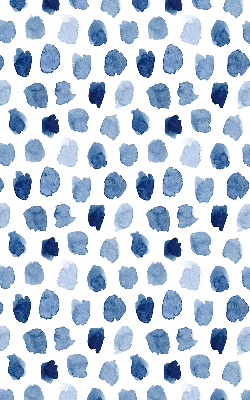 Fabric roller blind Blue painted spots