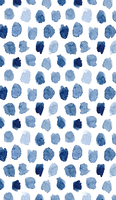 Fabric roller blind Blue painted spots