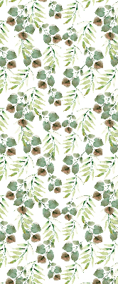 Roller blind for large window Green leaves