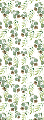 Roller blind for large window Green leaves