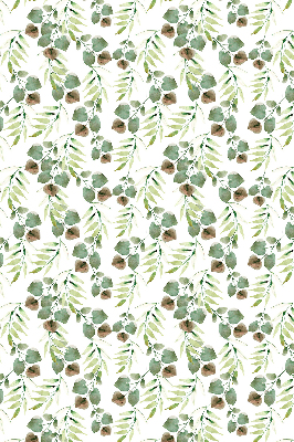Roller blind for large window Green leaves