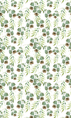 Roller blind for large window Green leaves