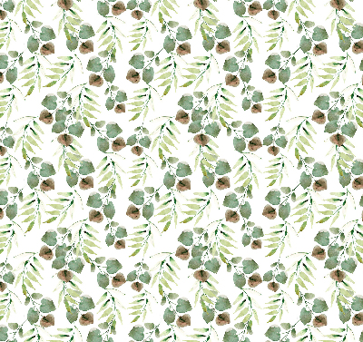 Roller blind for large window Green leaves
