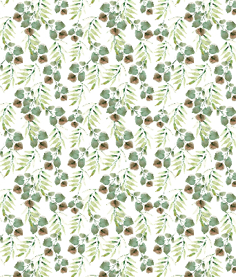 Roller blind for large window Green leaves