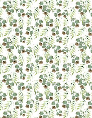 Roller blind for large window Green leaves