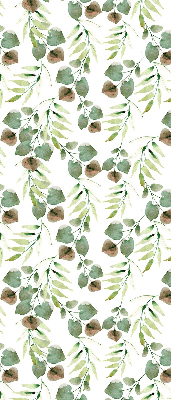 Roller blind for large window Green leaves