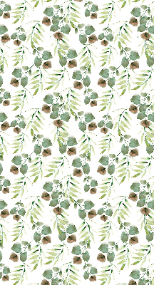 Roller blind for large window Green leaves