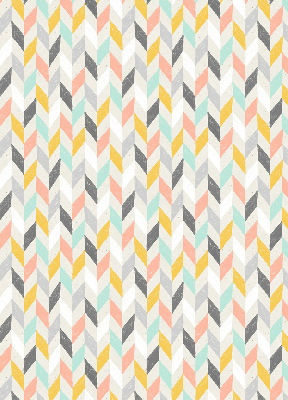 Fabric roller blind Colorful herringbone