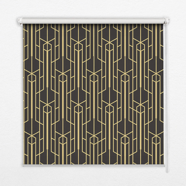 Modern roller blind Yellow pattern