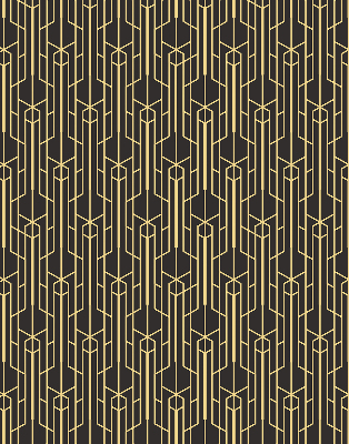 Modern roller blind Yellow pattern